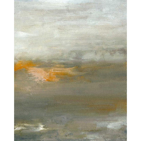 Early Mist II Black Modern Wood Framed Art Print with Double Matting by Gordon, Sharon