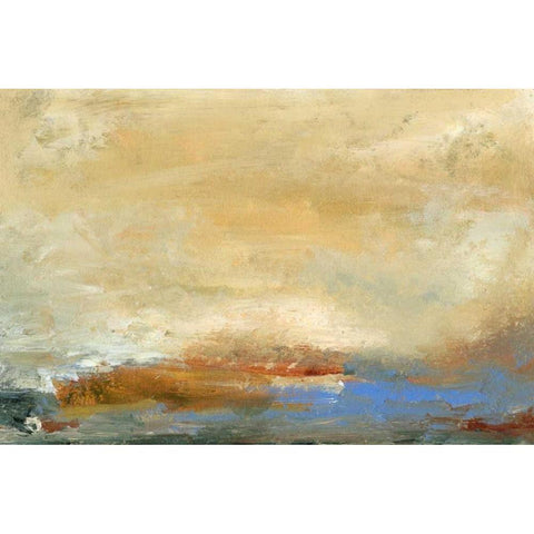 Coast View  I White Modern Wood Framed Art Print by Gordon, Sharon