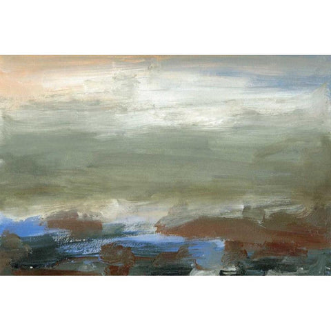 Coast View  II White Modern Wood Framed Art Print by Gordon, Sharon