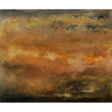 Seasons II Black Modern Wood Framed Art Print by Gordon, Sharon