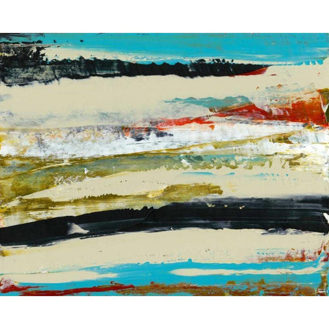 Deconstructed View I Black Modern Wood Framed Art Print with Double Matting by Gordon, Sharon