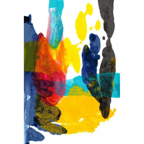 Paint Bloom III White Modern Wood Framed Art Print by Fuchs, Jodi