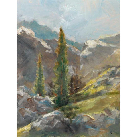 Rocky Hillside I Black Modern Wood Framed Art Print with Double Matting by Harper, Ethan