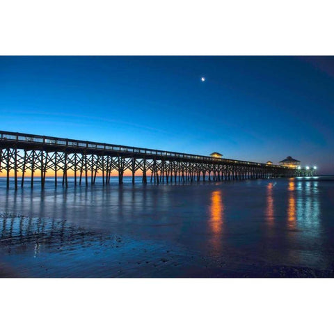 Coastal Daybreak Black Modern Wood Framed Art Print by Head, Danny