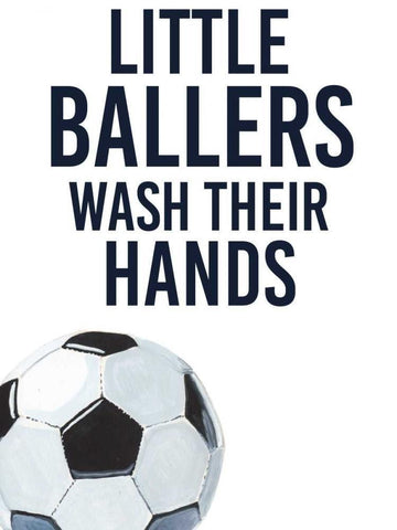 Little Ballers II Black Ornate Wood Framed Art Print with Double Matting by Studio W