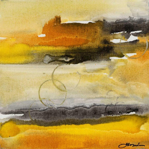 Paradise Island II White Modern Wood Framed Art Print by Combs, Joyce