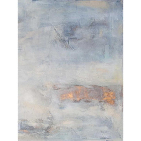White Blush II Black Modern Wood Framed Art Print with Double Matting by Contacessi, Julia