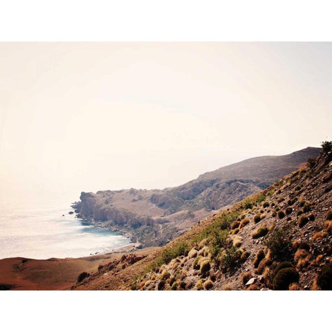 Crete Cove II White Modern Wood Framed Art Print by Coomes, Sylvia