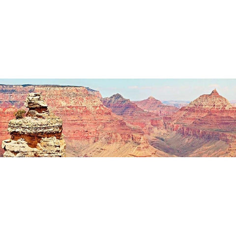 Grand Canyon Panorama VI Black Modern Wood Framed Art Print with Double Matting by Coomes, Sylvia