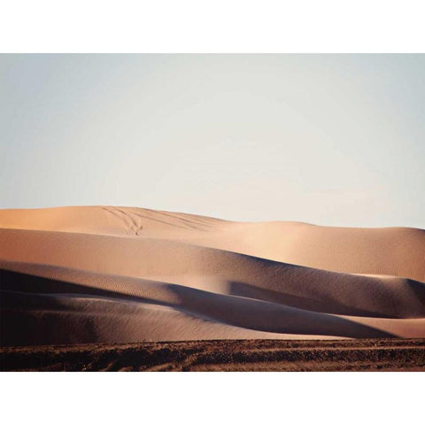 Sand Dunes III White Modern Wood Framed Art Print by Coomes, Sylvia