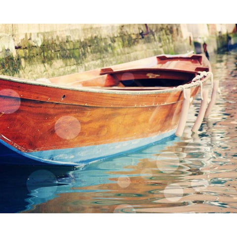 Venice Bokeh XII Black Modern Wood Framed Art Print by Coomes, Sylvia