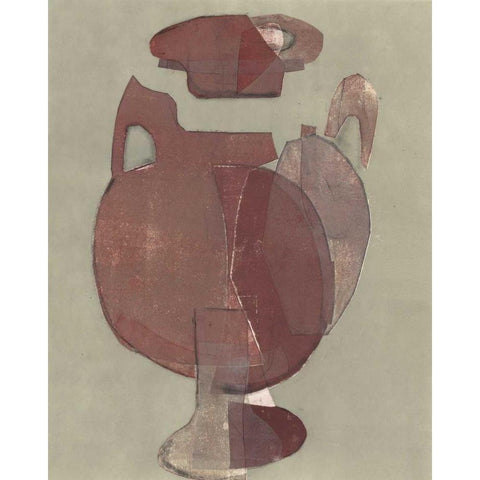 Abstract Vessel I Black Modern Wood Framed Art Print by Delamater, Rob