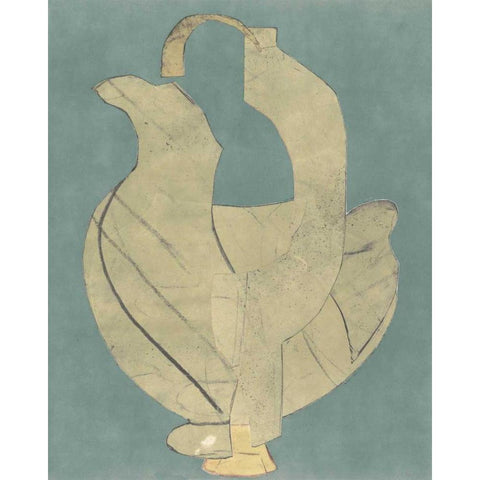 Abstract Vessel II White Modern Wood Framed Art Print by Delamater, Rob