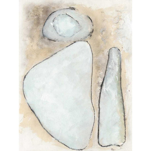 Secret of the Stones White Modern Wood Framed Art Print by Delamater, Rob