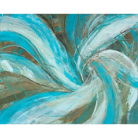 Freedom Flow I White Modern Wood Framed Art Print by joy, Julie