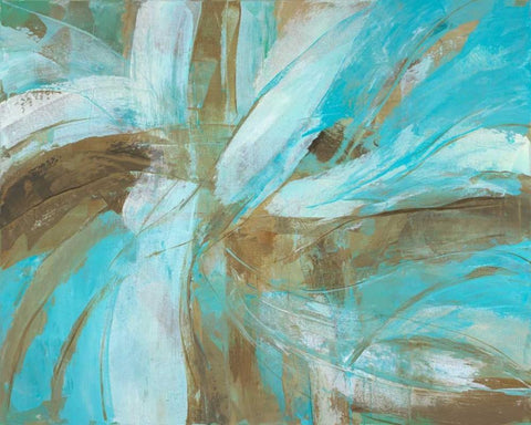 Freedom Flow II White Modern Wood Framed Art Print with Double Matting by joy, Julie
