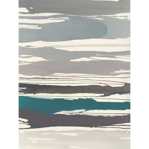 Watching for Sea and Sky  White Modern Wood Framed Art Print by Delamater, Rob