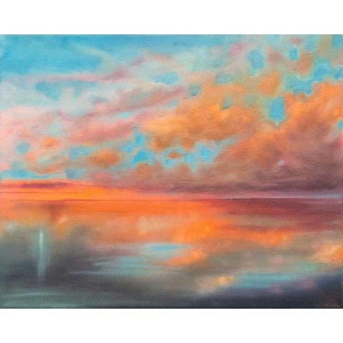 As Above, So Below Black Modern Wood Framed Art Print with Double Matting by Quin, Marabeth