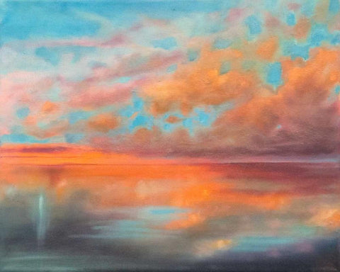 As Above, So Below Black Ornate Wood Framed Art Print with Double Matting by Quin, Marabeth