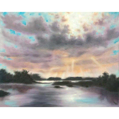 Dreams Dawning Black Modern Wood Framed Art Print by Quin, Marabeth