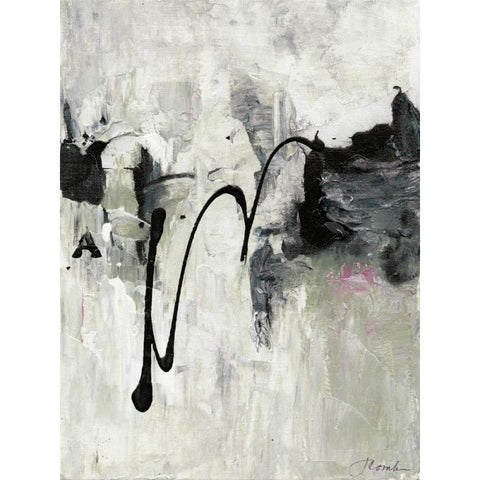 Magic Energy I Black Modern Wood Framed Art Print by Combs, Joyce