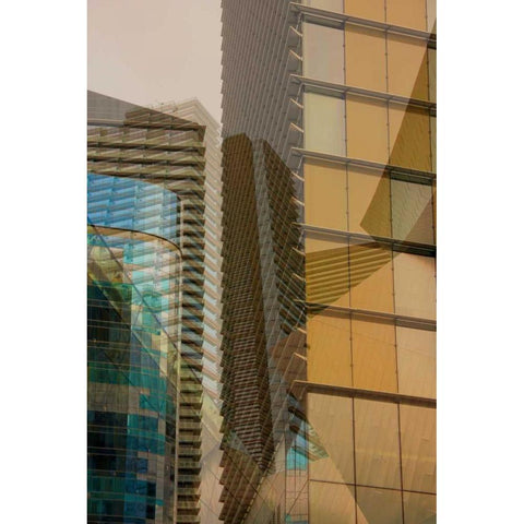 Double Take II Black Modern Wood Framed Art Print with Double Matting by Perkins, Greg