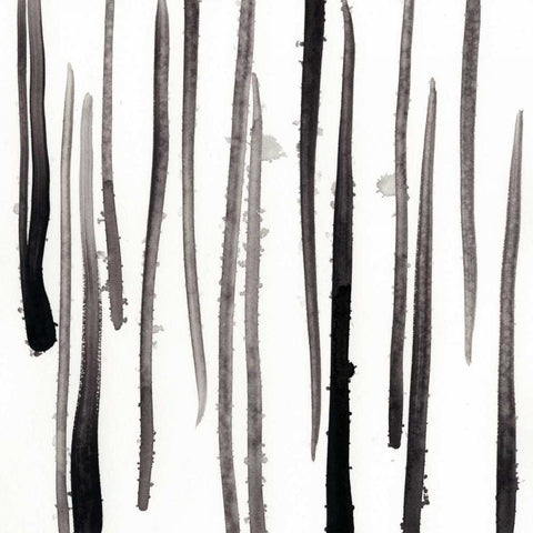 Monochrome Gestures V Black Modern Wood Framed Art Print with Double Matting by Vess, June Erica