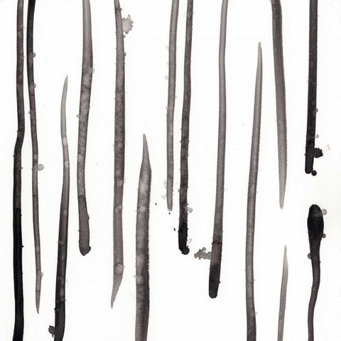 Monochrome Gestures IX Black Modern Wood Framed Art Print by Vess, June Erica