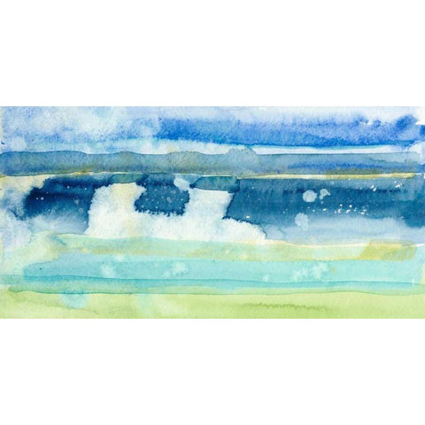 Gulf Shore I White Modern Wood Framed Art Print by Ludwig, Alicia