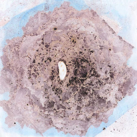 Aquifer III Black Modern Wood Framed Art Print with Double Matting by Ludwig, Alicia