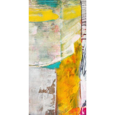 Relocation II Black Modern Wood Framed Art Print with Double Matting by Fuchs, Jodi
