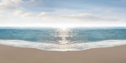 Hamptons III White Modern Wood Framed Art Print with Double Matting by McLoughlin, James