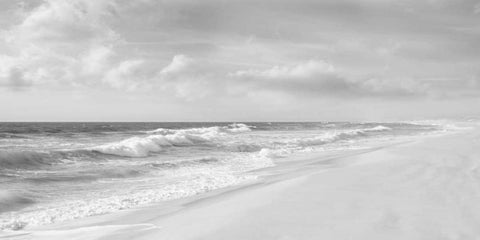 Hamptons V White Modern Wood Framed Art Print with Double Matting by McLoughlin, James