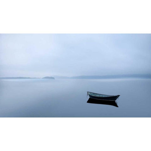 Scene on the Water II Gold Ornate Wood Framed Art Print with Double Matting by McLoughlin, James