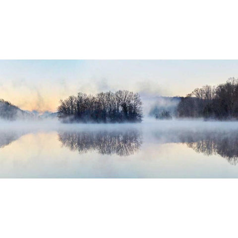 Scene on the Water VIII Black Modern Wood Framed Art Print by McLoughlin, James