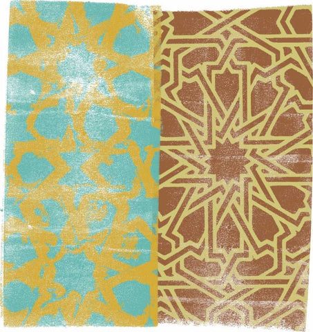 Moorish Study III Black Ornate Wood Framed Art Print with Double Matting by Saunders, Alonzo