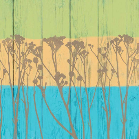 Backyard Friends I White Modern Wood Framed Art Print by Saunders, Alonzo