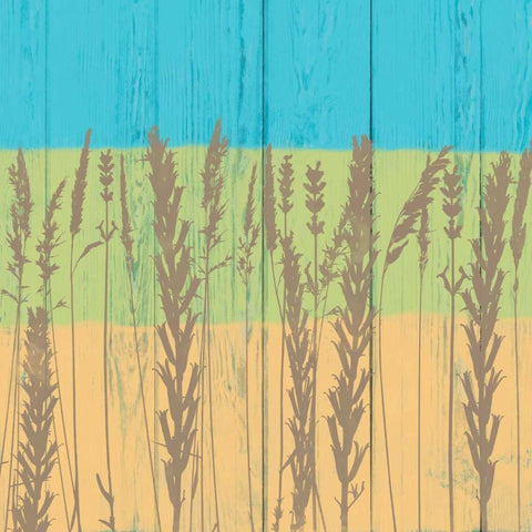 Backyard Friends II Black Modern Wood Framed Art Print with Double Matting by Saunders, Alonzo