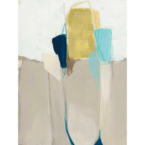 Subset I White Modern Wood Framed Art Print by Vess, June Erica
