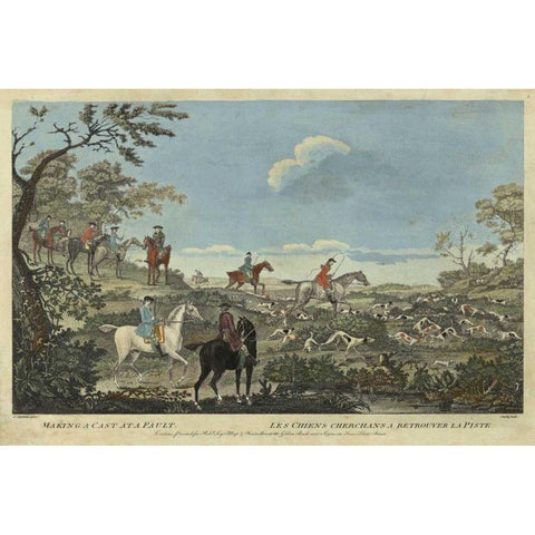 The Thrill of the Chase III Black Modern Wood Framed Art Print by Unknown