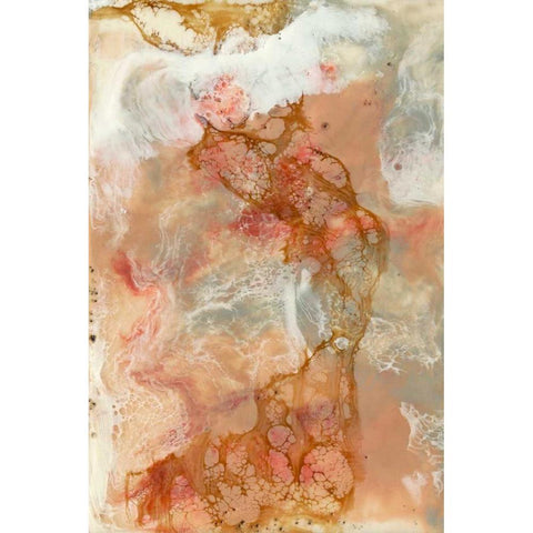 Coral Lace I White Modern Wood Framed Art Print by Goldberger, Jennifer