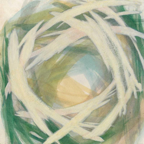 Brushstrokes II White Modern Wood Framed Art Print by Meagher, Megan