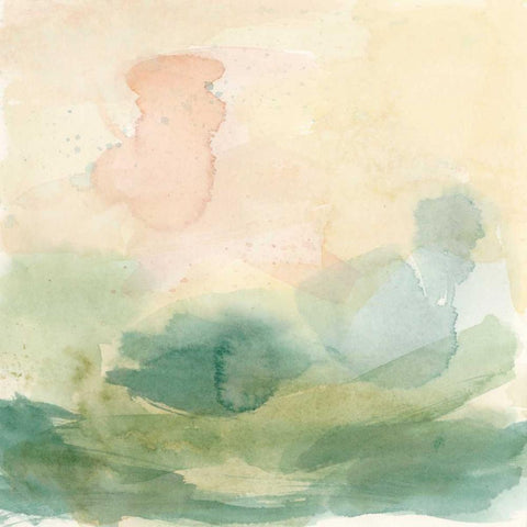 Setting Sun I Gold Ornate Wood Framed Art Print with Double Matting by Meagher, Megan