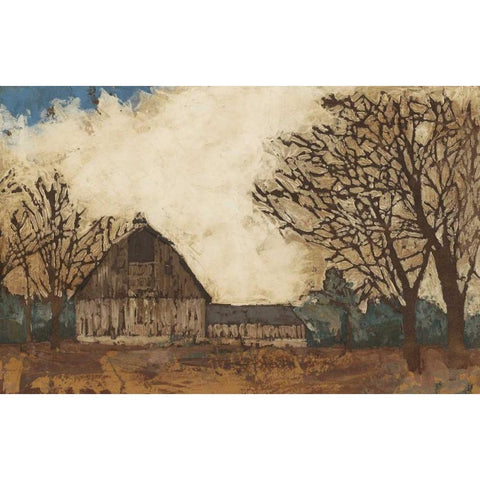 Erstwhile Barn I White Modern Wood Framed Art Print by Meagher, Megan