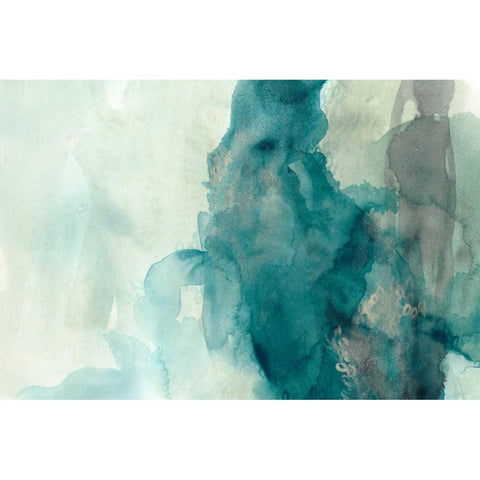 Hydro II Black Modern Wood Framed Art Print with Double Matting by Vess, June Erica