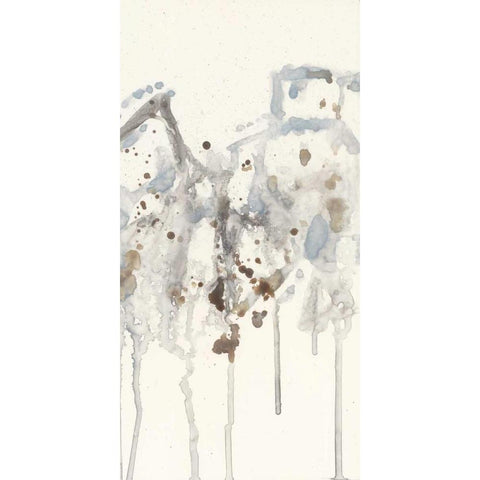 Neutral Spray I Black Modern Wood Framed Art Print by Goldberger, Jennifer