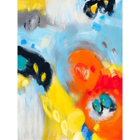 In the Loop II Black Modern Wood Framed Art Print with Double Matting by Bothne, Janet