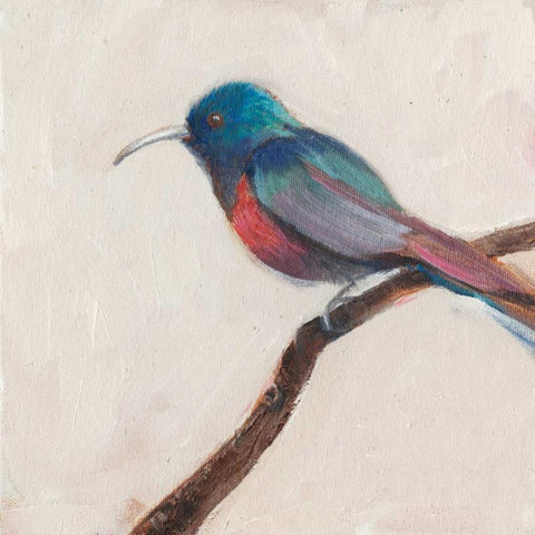 Bird Profile I Black Modern Wood Framed Art Print by Iafrate, Sandra