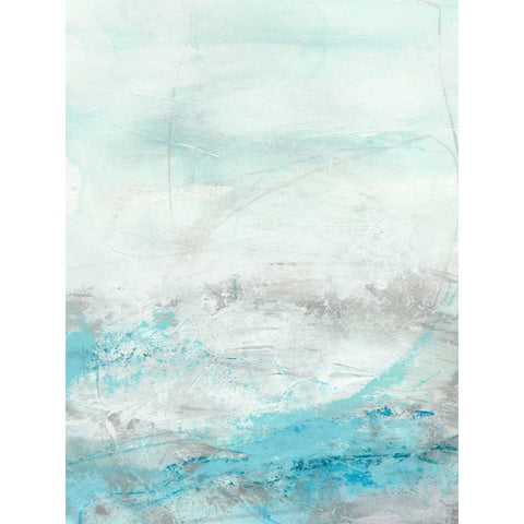 Glass Sea III White Modern Wood Framed Art Print by Vess, June Erica