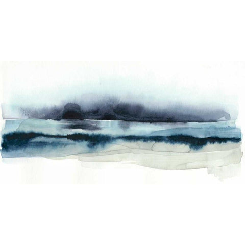 Stormy Sea I Black Modern Wood Framed Art Print with Double Matting by Popp, Grace